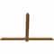 Ekena Millwork Eugene Smooth Timber Gable Bracket, Western Red Cedar, 60"W x 40"H x 1 1/2"D x 3 1/2"F, 16/12 Pitch GBW060X40X0204EUG00SWR - alternate 2